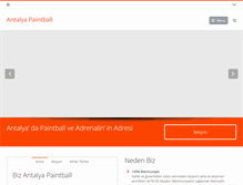 Tablet Screenshot of antalyapaintball.com